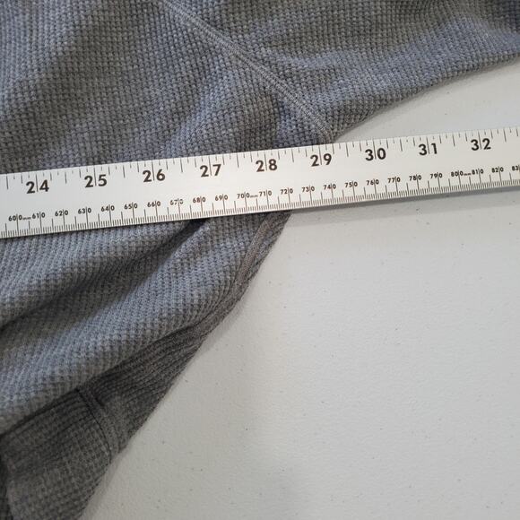 Lululemon Hoodie Womens Medium Large Gray Waffle Knit Cropped Oversized Pullover - Picture 8 of 9